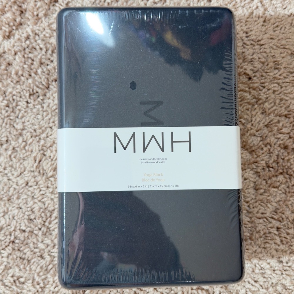 1378 | NWT Melissa Wood Health MWH Fitness Yoga Block Black OS
